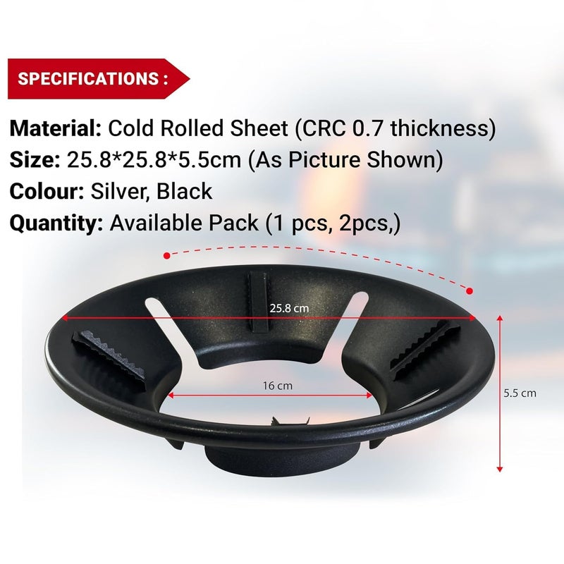 Gas Stoves Pack of 1 Gas Saver Burner Stand Gas Chula Burner Gas Saver Stand Jali Ring Fire & Windproof Energy Saving  - Image 3