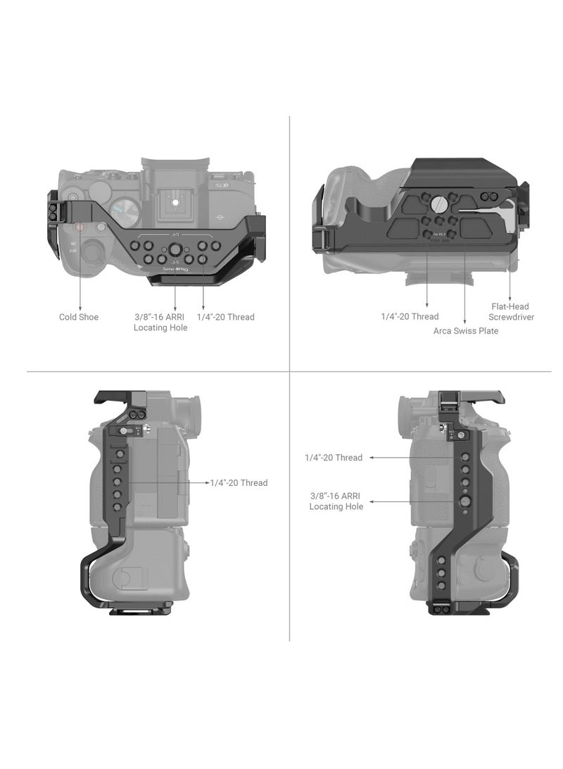 SmallRig Housing and Hands SmallRig for camera Sony A7R4 - Secure housing designed for Sony A7R4 camera. - Image 2
