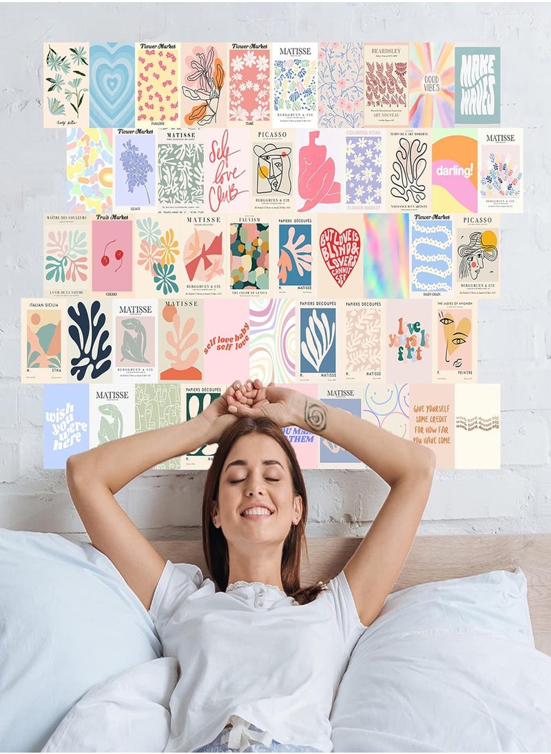 Generic Danish Pastel Room Wall RoomPosters, 24 pcs, Girls Room Wall Decor Poster Card  - Image 1