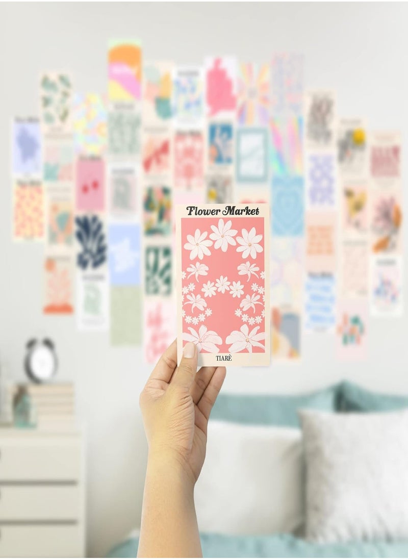 Generic Danish Pastel Room Wall RoomPosters, 24 pcs, Girls Room Wall Decor Poster Card  - Image 3