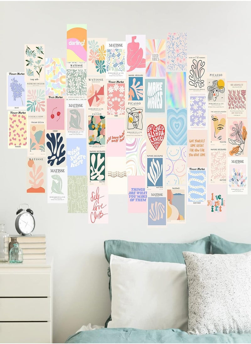 Generic Danish Pastel Room Wall RoomPosters, 24 pcs, Girls Room Wall Decor Poster Card  - Image 4