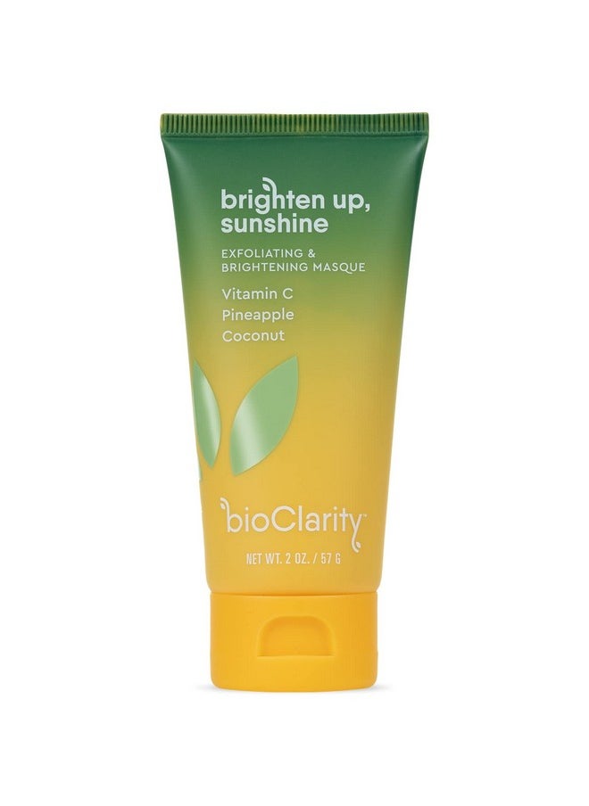 BioClarity - Brightening Face Mask | Brighten Up Sunshine |100% Clean Vegan Ingredients | Exfoliate Brighten & Hydrate Your Skin | Contains Vitamin C Pineapple Avocado Hyaluronic Acid | 2 Oz. - Image 1