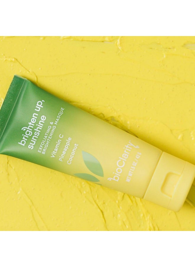 BioClarity - Brightening Face Mask | Brighten Up Sunshine |100% Clean Vegan Ingredients | Exfoliate Brighten & Hydrate Your Skin | Contains Vitamin C Pineapple Avocado Hyaluronic Acid | 2 Oz. - Image 1