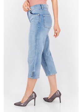 Gloria Vanderbilt Women Regular Fit Washed Stretchable Jeans, Blue  - Image 4