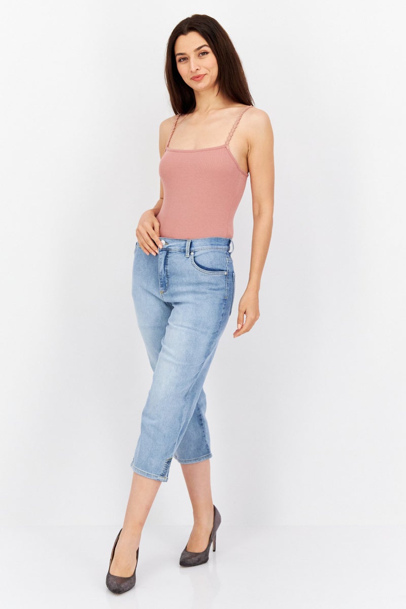 Gloria Vanderbilt Women Regular Fit Washed Stretchable Jeans, Blue - Image 2