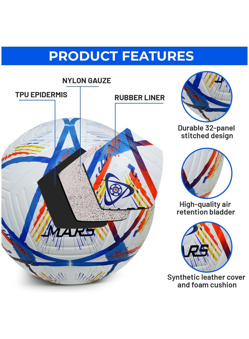Mars Sports كرة قدم رياضية من Mars مع مضخة هواء وملحقاتها - Image 3
