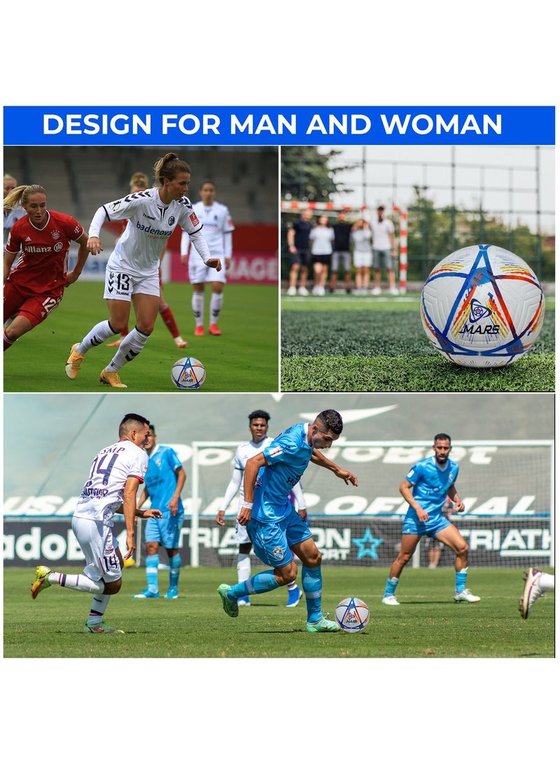 Mars Sports كرة قدم رياضية من Mars مع مضخة هواء وملحقاتها - Image 5