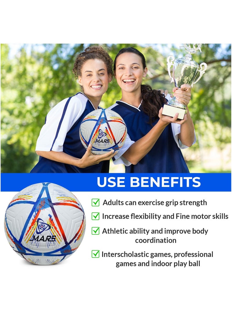 Mars Sports كرة قدم رياضية من Mars مع مضخة هواء وملحقاتها - Image 4