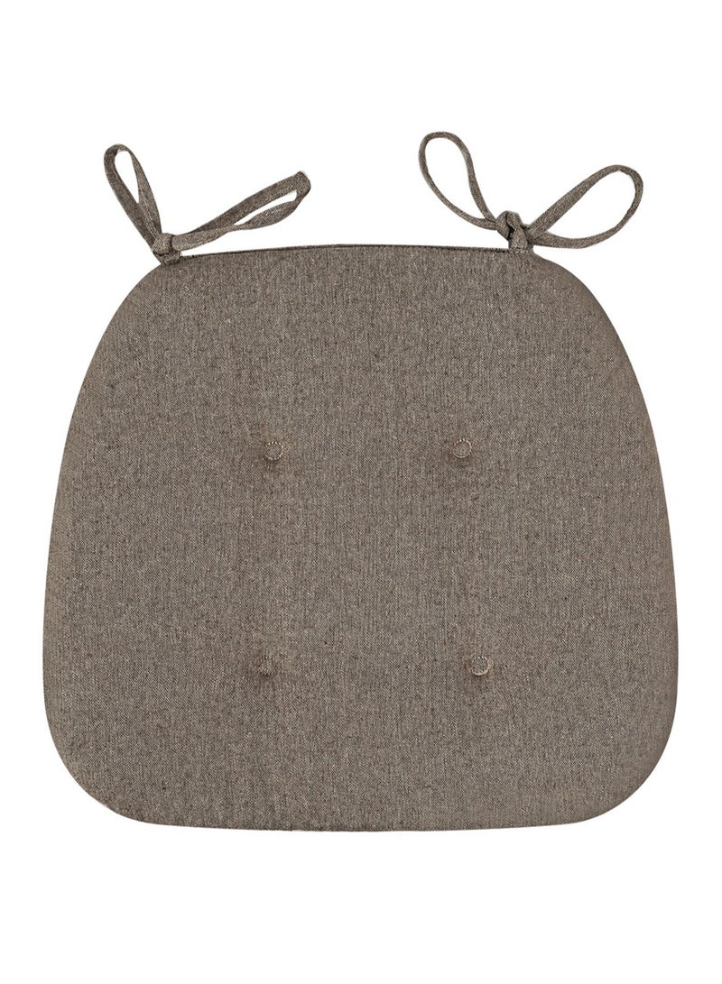 Japanese Style Cushion Chair Cushion Fabric Breathable Student Chair Cushion Nordic Stool Dining Table Chair Office Cushion (Brown)  - Image 1