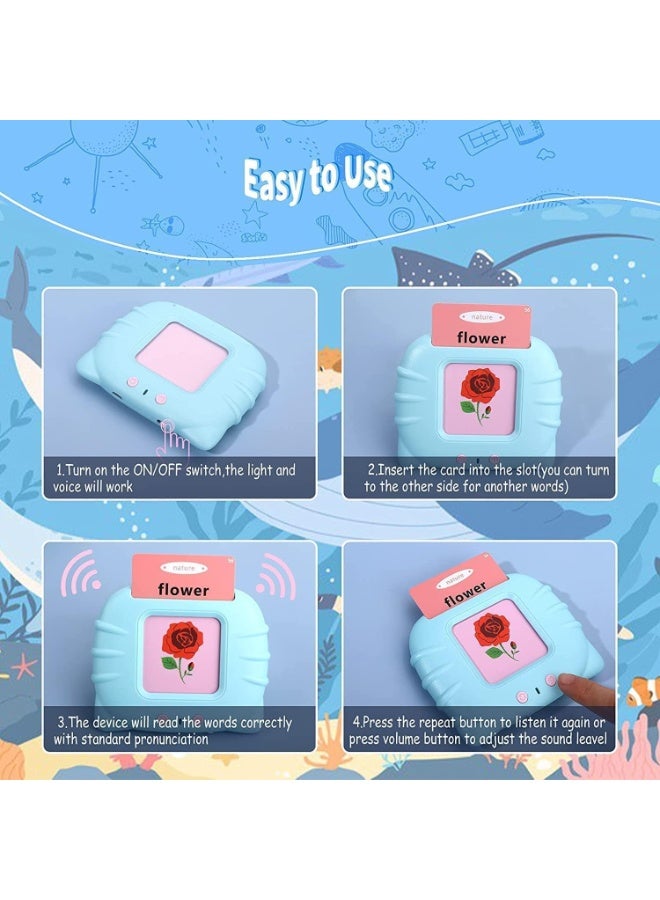 Educational Learning Cards, Talking Flash Cards, English Speaking Words, Preschool E-Reading, Early Talking Flash Cards, Toy for Kids Boys Girls Kids - Image 3