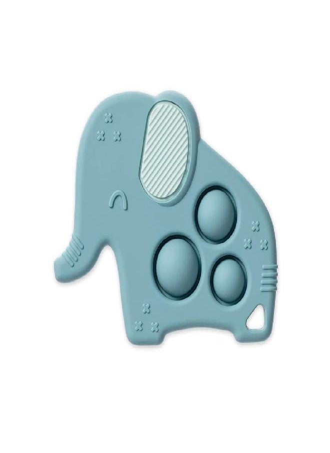Itzy Ritzy Itzy Ritzy Sensory Popper Toy - Itzy Pop Toy Features Raised Textures to Soothe Sore Gums; Relieves Stress and Improves Fine Motor Skills; Can Attach to a Bag or Pacifier Strap; Elephant  - Image 5