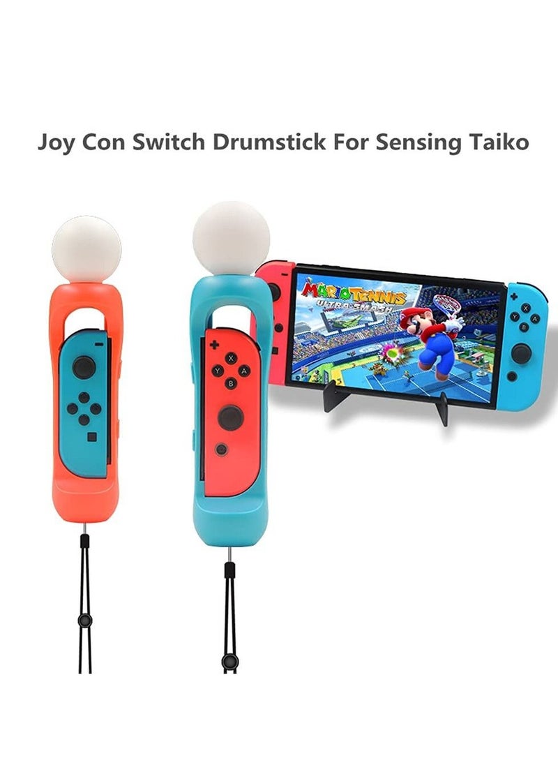 KASTWAVE - 2Pack Switch Drumstick For Sensing Taiko No Tatsujin Somatosensory Drum Grip Motion Game Accessories Both Hands Joy Con Pad DrumStick - Image 1