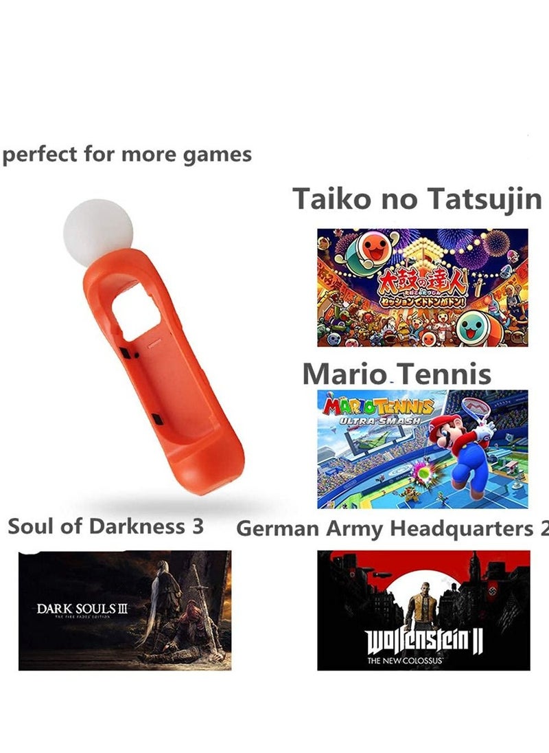 KASTWAVE - 2Pack Switch Drumstick For Sensing Taiko No Tatsujin Somatosensory Drum Grip Motion Game Accessories Both Hands Joy Con Pad DrumStick - Image 1