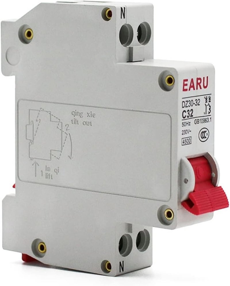 1P N Mini Circuit Breaker MCB 6A Size Electrical Protection Device - Image 1