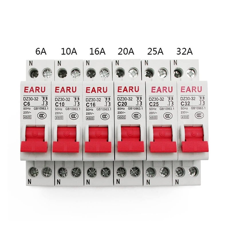 1P N Mini Circuit Breaker MCB 6A Size Electrical Protection Device - Image 4