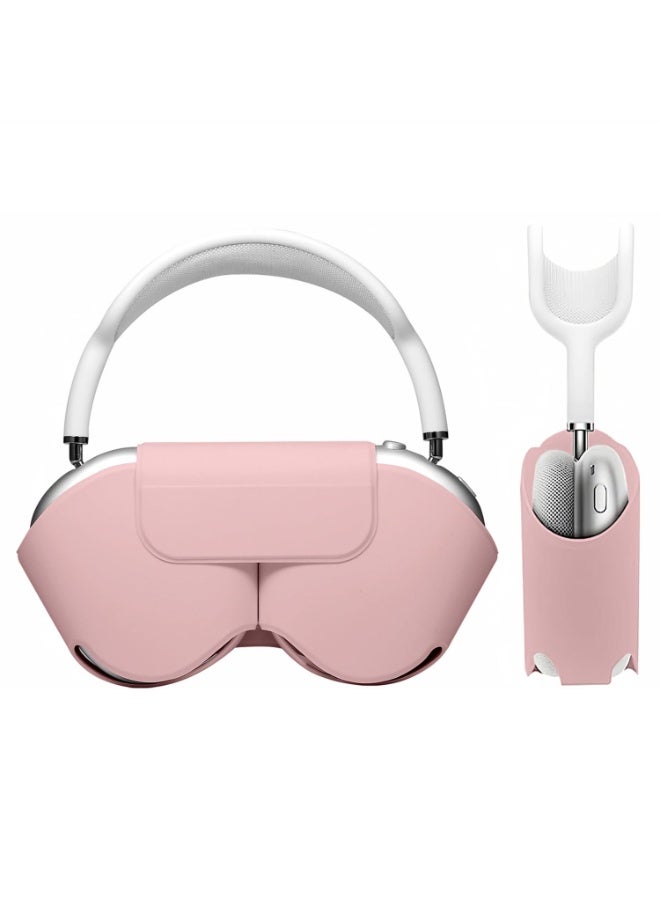 مناسبة لشركة أبل Airpods ماكس حالة واقية, إكسسوار حالة واقية ذكية مع وضع النوم, مصنوعة من الجلد بو, استبدال حقيبة محمولة أصلية مناسبة لشركة Airpods برو ماكس سماعات الأذن,الوردي - Image 1