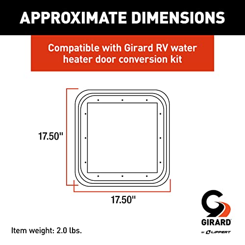 Girard Products Llc RV Water Heater Door Trim Ring - Black - Image 2