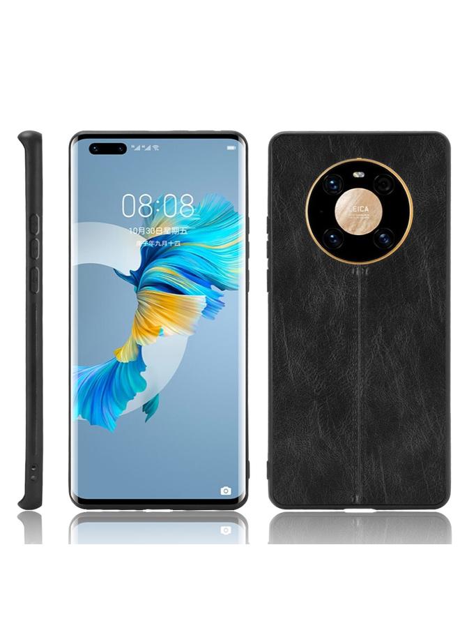 S-TOP Case For Huawei Mate 40 Pro+ Shockproof Sewing Cow Pattern Skin PC + PU + TPU Case - Image 1