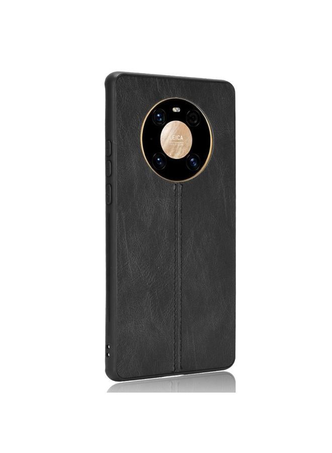 S-TOP Case For Huawei Mate 40 Pro+ Shockproof Sewing Cow Pattern Skin PC + PU + TPU Case - Image 3
