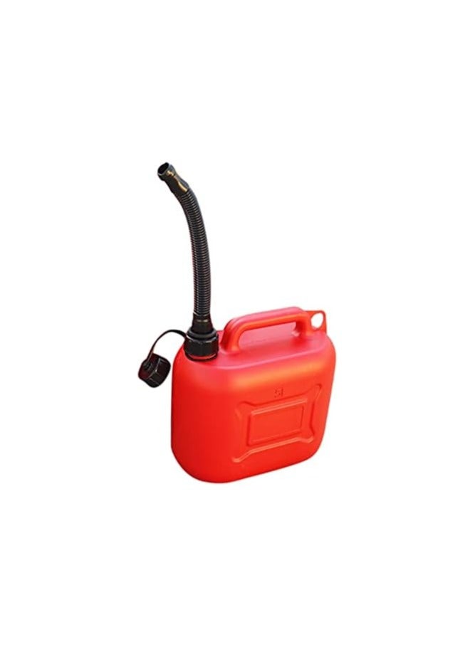 AKDC Red Gasoline Barrel 5Liters Plastic Can for Petrol/Diesel/Water-Red&Black - Image 2