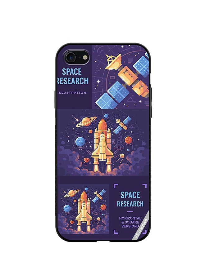 VR CREATIVE Protective Case Cover For Apple iPhone SE (2022) Space Research Design Multicolour - Image 1
