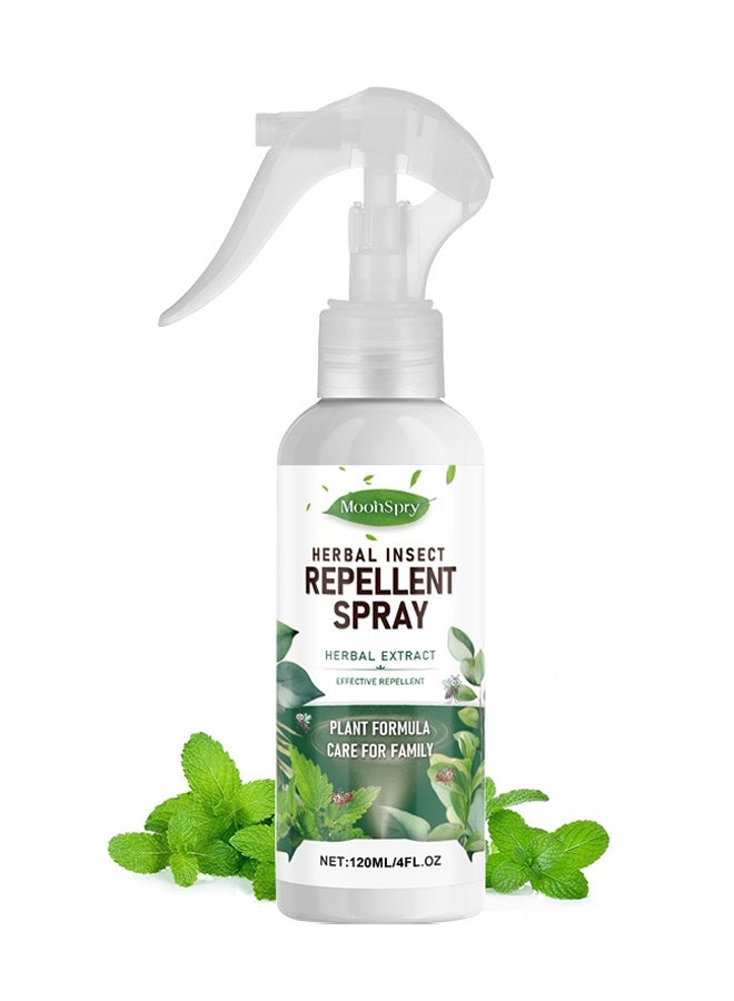 MOONSPRY 120ml Herbal Insect Repellent Spray, Natural Indoor & Outdoor Bug Control Spray, Low Odor Roach & Fly Killer Spray, Plant-Based Actives Kill Insects & Bugs On Contact, Non-Greasy, For Spiders, Ants, Roaches, And More, Kids And Pets Safe - Image 1