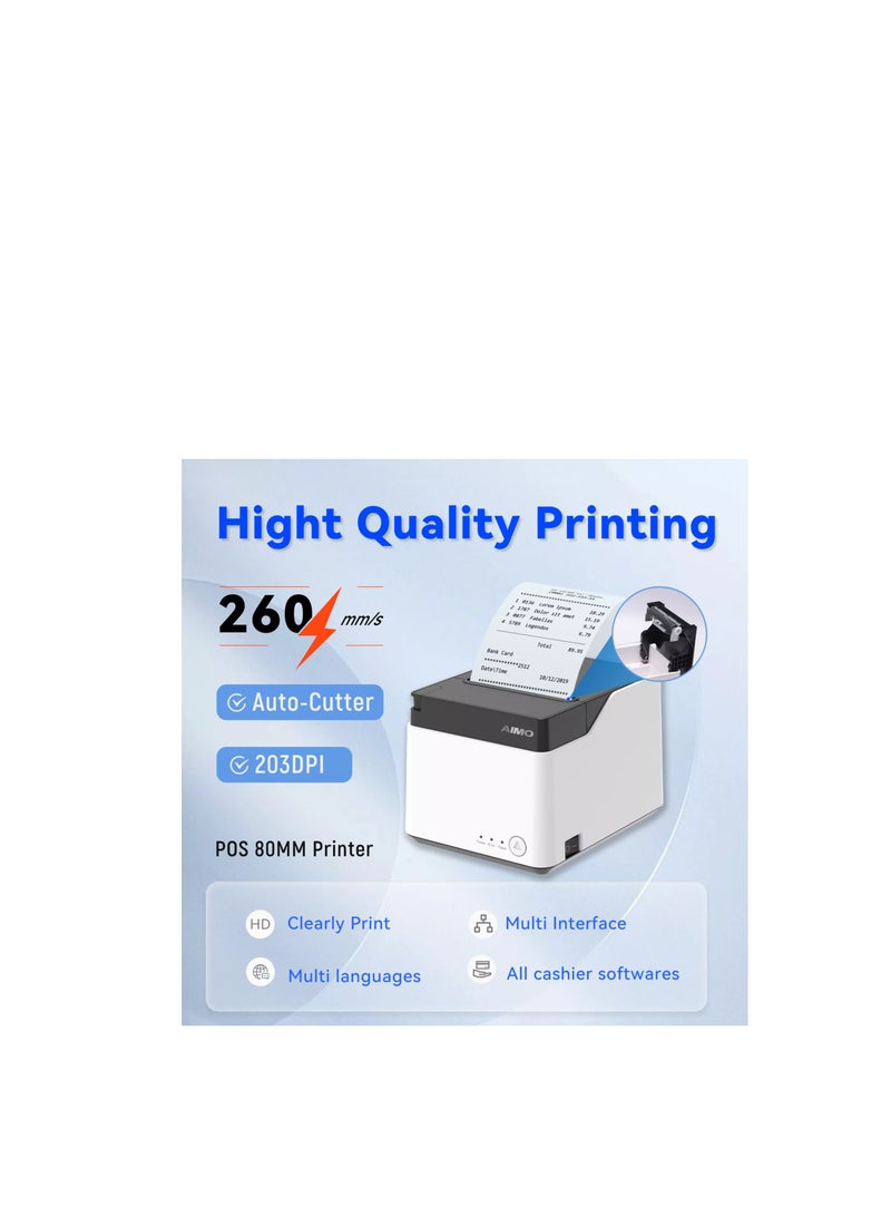 AIMO QF300 80MM Receipt Printer - Image 2