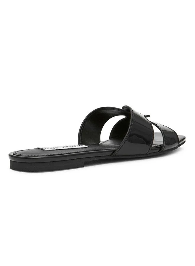 Steve Madden Alley. Ave Women'S Black Flat Sandals