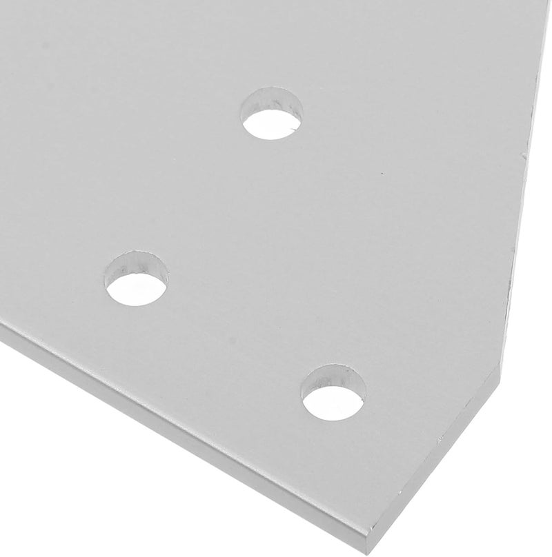 Generic 6pcs T-Shaped 5-Hole Aluminum Corner Bracket for 2020 Aluminum Extrusion Profile, Metal Corner Connector Plate for Industrial Frames and 3D Printer Reinforcement, Silver - Image 3