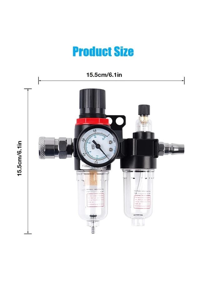 1 Set 1 4 Inch AFC 2000 Pneumatic Air Filter Regulator Lubricator Combo With Gauge - Image 3