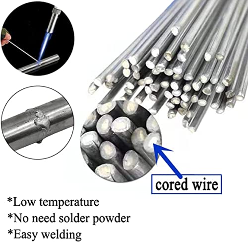 AZB 50 Pieces Flux Core Aluminum Rods Low Temperature Easy Melt Aluminum Welding Rods Welding Sticks - Image 2