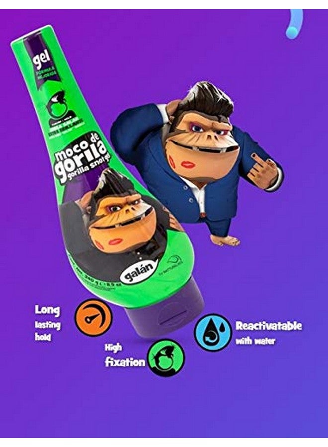 موكو دي غوريلا جل شعر موكو دي غوريلا جالان | جل تصفيف شعر فائق اللمعان لثبات يدوم طويلاً، جل غوريلا سنوت هو جل الشعر المثالي لإضفاء اللمعان على أي تسريحة شعر؛ زجاجة سكويز سعة 11.9 أونصة - Image 5