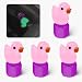 xbrtaia 4 Pack Cute Duck tire Valve caps Glow in The Dark Tire Valve Caps Interesting and Practical Tire Decoration Can be Used for Cars Motorcycles Trucks and BicyclesPink - Image 2