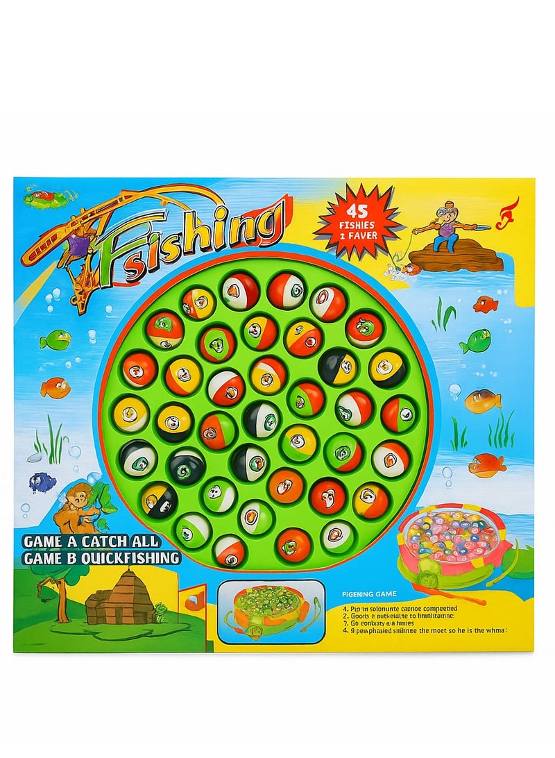 Rally Fishing Game for Kids – Fun and Educational Set with Fish, Sea Creatures, and Fishing Rods - Image 3
