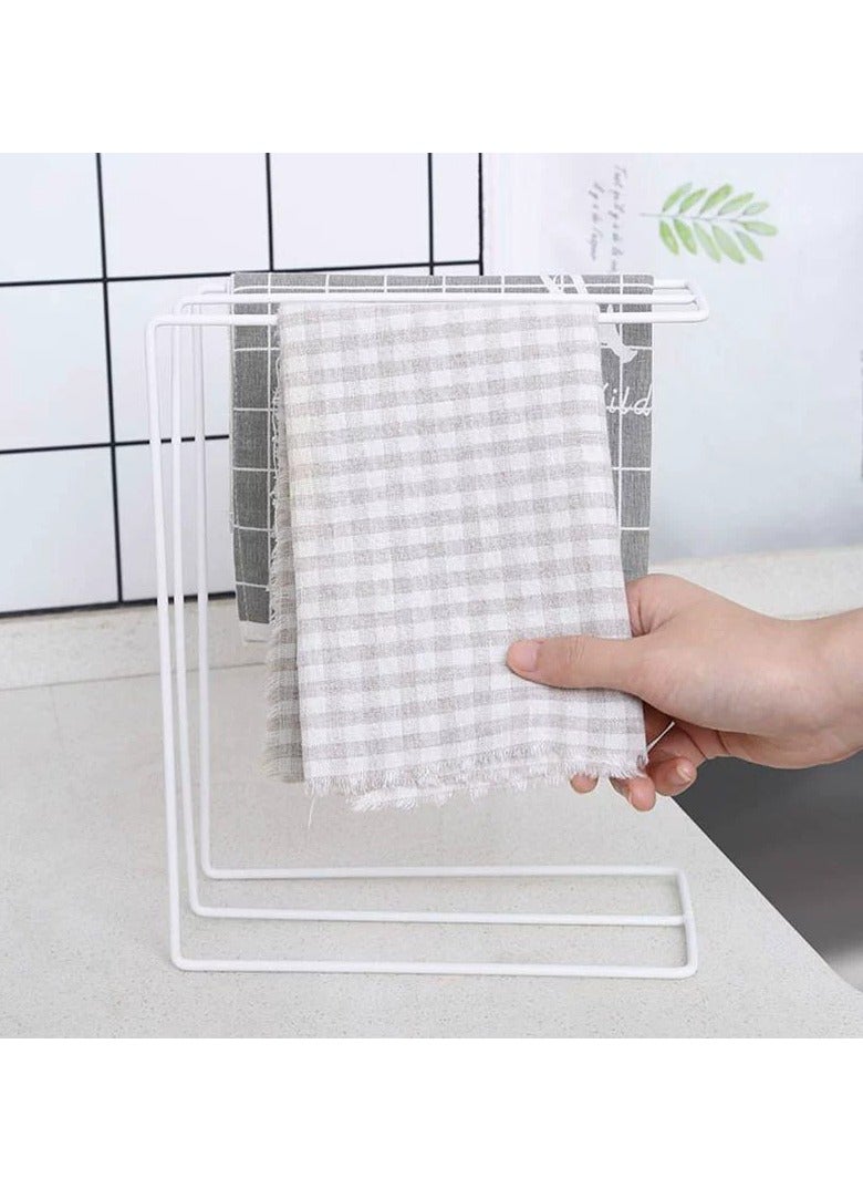 Kitchen Cloth Storage Rack, Iron Vertical Dishwashing Cloth Towel Drying Rack, Sink Countertop Organizing Storage Rack  - Image 4
