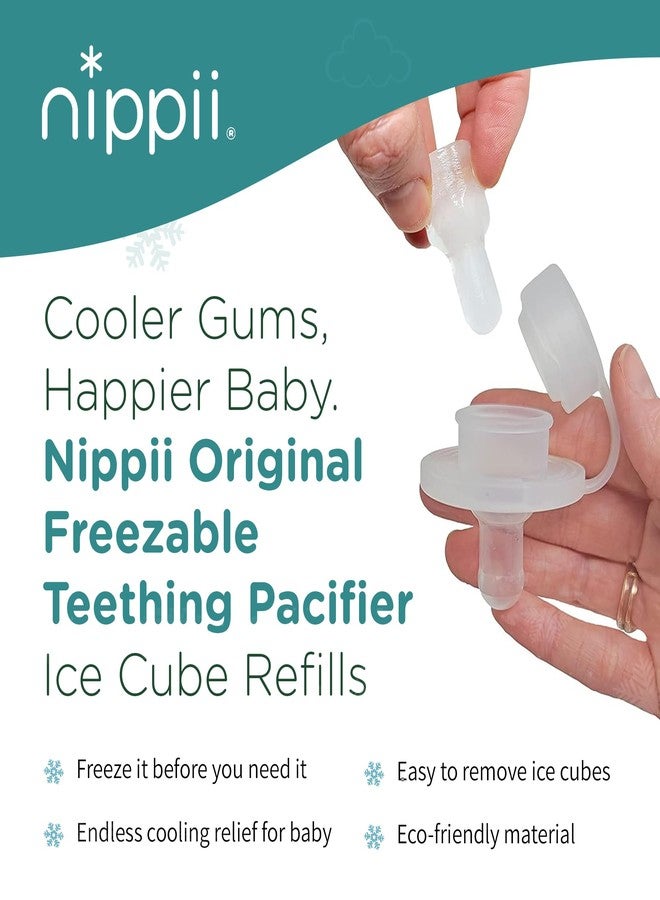 Nippii Ice Cube Tray for Freezable Teether Pacifier - BPA Free Silicone Ice Cube Trays for Freezer - Designed to Fit Nippii Teething Pacifier - Ideal for Baby Teething Relief - Makes 6 Small Ice Cubes - Image 3