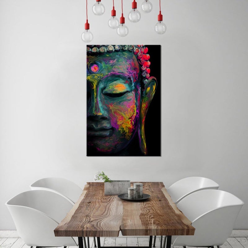 Sunfrower Buddha Wall Art Canvas Print - Image 2