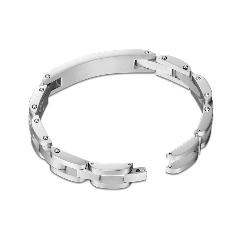 Ducati Force Silver Stainless Steel Bracelet for Men