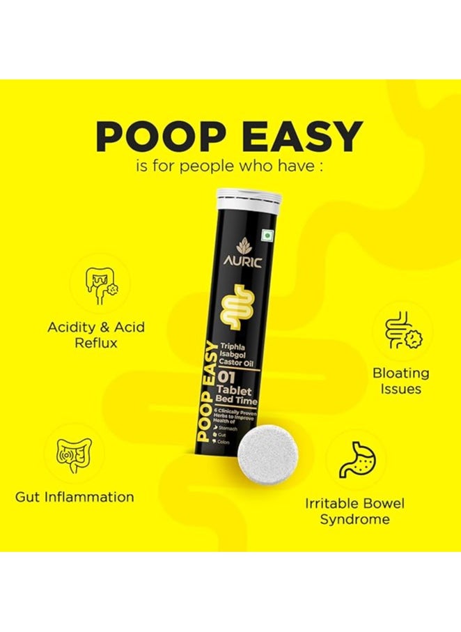 Auric Poop Easy Effervescent Tablet | 60 Tablets Promoted Healthy Gut, Relieve Constipation, Cleanses Colon | An Ayurvedic Pure Natural Laxative - pzsku/Z0601E110B8831132EEB8Z/45/_/1721847282/aa9f99d3-6da7-4bf5-bbb2-b58c3cf3fb70