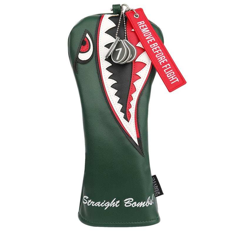 SHABIER New Flying Tiger Warshark Golf Headcover for Golf Club Available for Driver/Fairway/Hybird (Hybird Cover) - Image 1