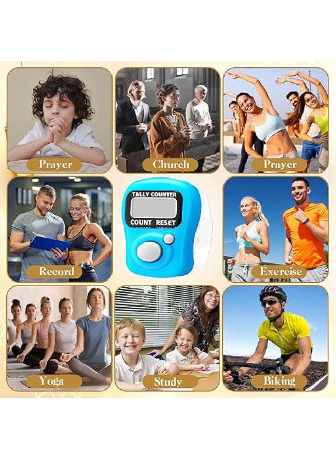 12 Pack of Electronic Finger Counter Gift with Inspiration Card Muslim Islamic Prayer - Image 4