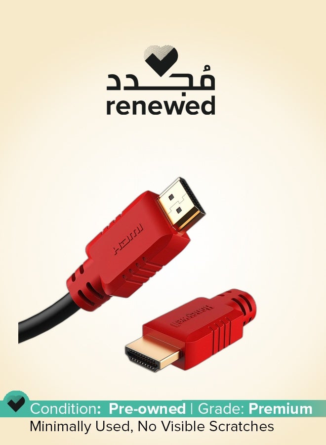 Honeywell Renewed - HDMI Cable v1.4 with Ethernet High Speed Hdmi Cable 10.2GBPS, 2M Black - Image 1
