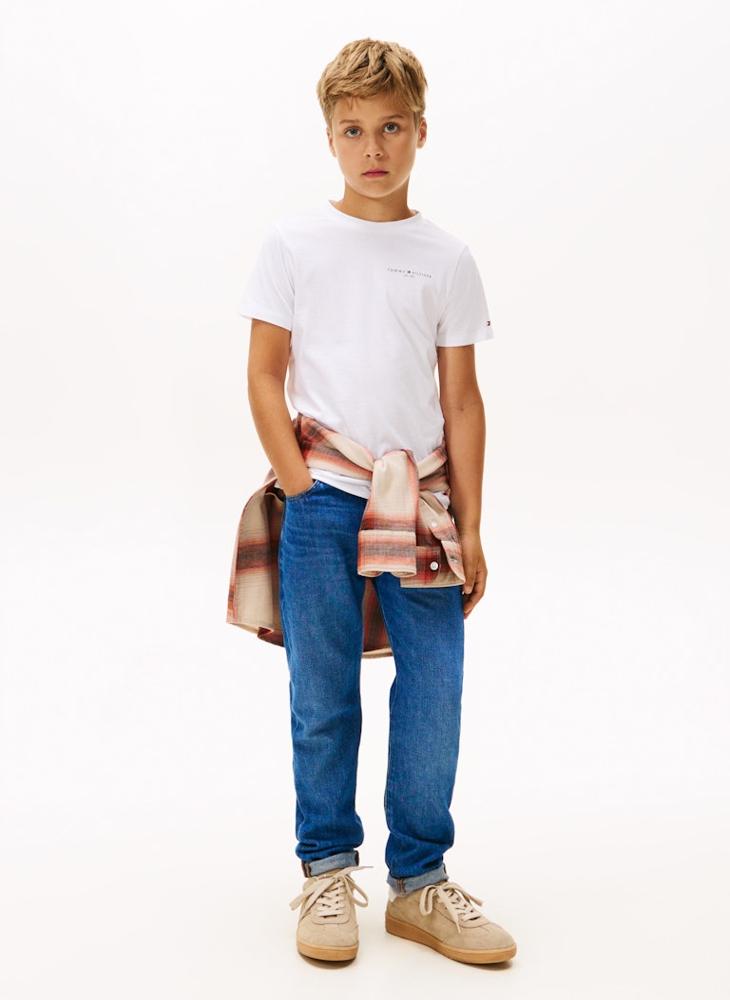 TOMMY HILFIGER Kids Mini Corpcrew Neck T-Shirt - Image 3