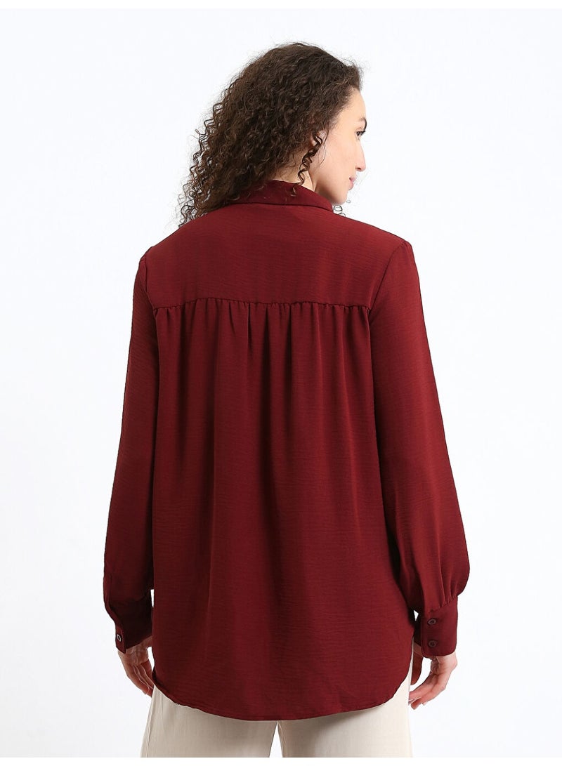 LC WAIKIKI Plain Oversize Women's Shirt - Image 3