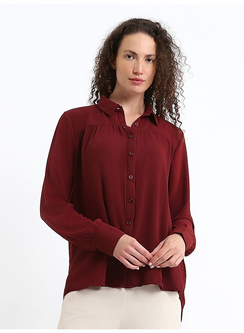 LC WAIKIKI Plain Oversize Women's Shirt - Image 1
