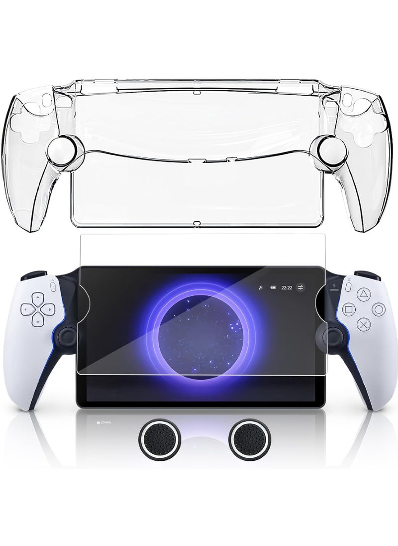 روك بو حافظة كمبيوتر لجهاز PlayStation Portal Remote Player مجموعة 3 في 1 مع حافظة كمبيوتر صلبة وغطاء إبهام من فيلم مقسى لمجموعة ملحقات بوابة Playstation 5  - Image 1