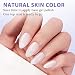 BTArtboxnails Almond Gel Nail Tips Short - Pre Colored Milky White Soft Gel Nail Tips, Milky White Press on Nails, Natural XCOATTIPS - Image 3