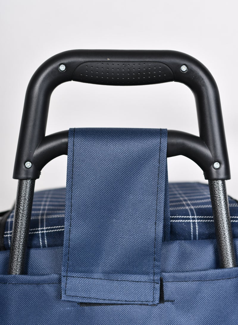 A cart for shopping for daily items with a foldable chair  - Image 5