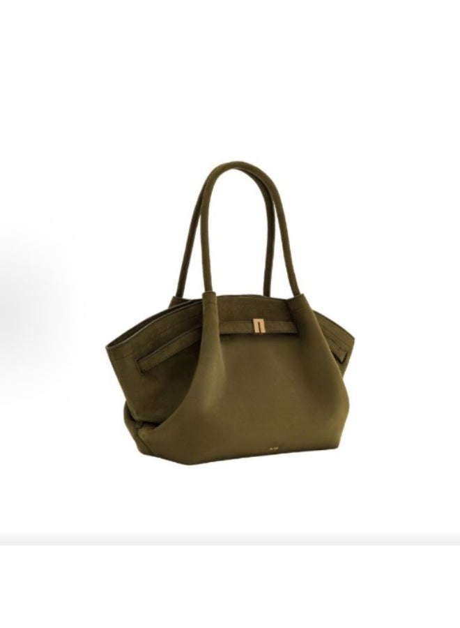 جي دبليو بي النساء هانا متوسطة كاذبة جلد السويد حقيبة (خضراء) - Image 3