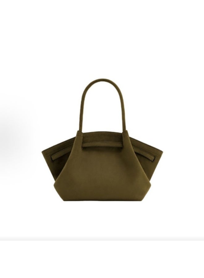 جي دبليو بي النساء هانا متوسطة كاذبة جلد السويد حقيبة (خضراء) - Image 4